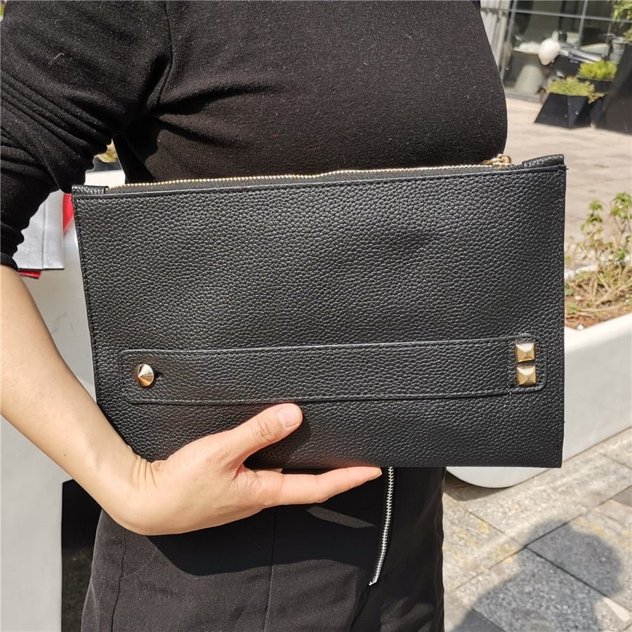 Women PU Leather Handbags Day Clutches Bags Designer Ladies Envelope Evening Party Bags 2022 new lady Clutch purse silver bolsas