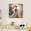 Japanese Beauty-11CT Stamped Cross Stitch 50*50cm/19.69*19.69in