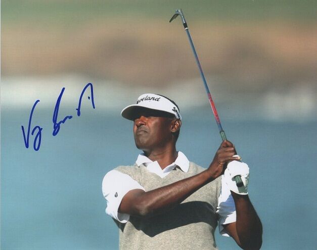 *VIJAY SINGH*SIGNED*AUTOGRAPHED*Photo Poster painting*GOLF*PGA TOUR*CHAMPIONS*TOUR*COA*8 X 10