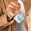 5Pcs DIY Snail Double Sided Special Shaped Diamond Painting Keychains