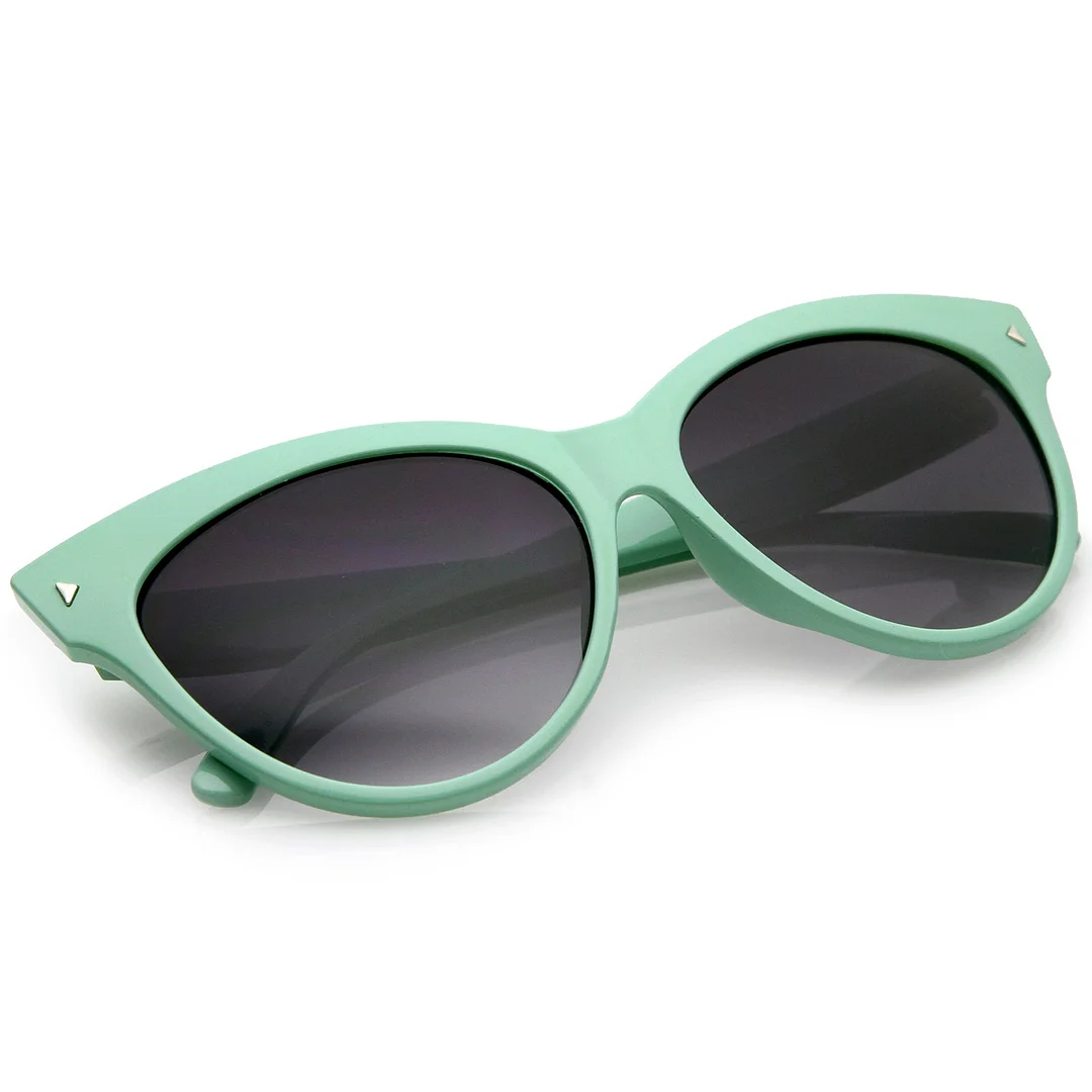 Women's Mod Oversize Horn Rimmed Cat Eye glasses 52mm