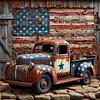 Vintage Truck 5D DIY Diamond Dots Painting Kit Abstract Canvas Art 35x35cm