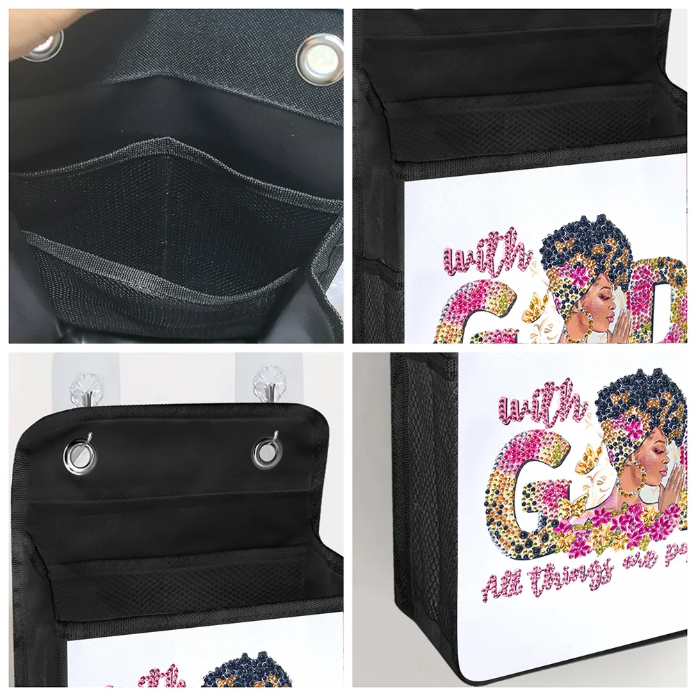 DIY Letter GOD Diamond Painting Storage Bag Diamond Art Sundries Holder Bag