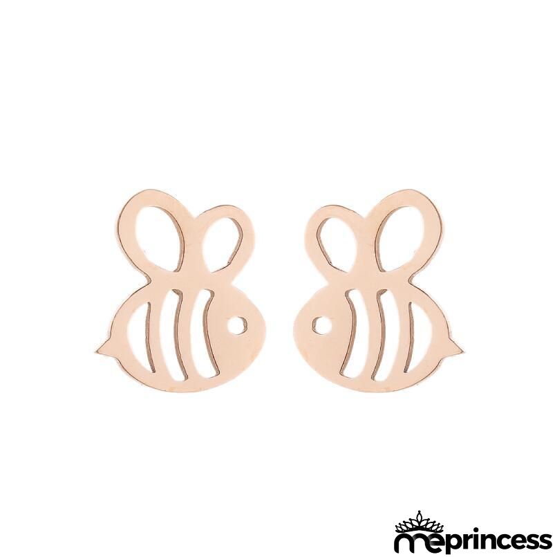 Women Fashion Hollow Eagle Owl Snake Dolphin Bee Giraffe Elephant Dog Cat Rabbit Fish Bird Penguim Stainless Steel Stud Earrings