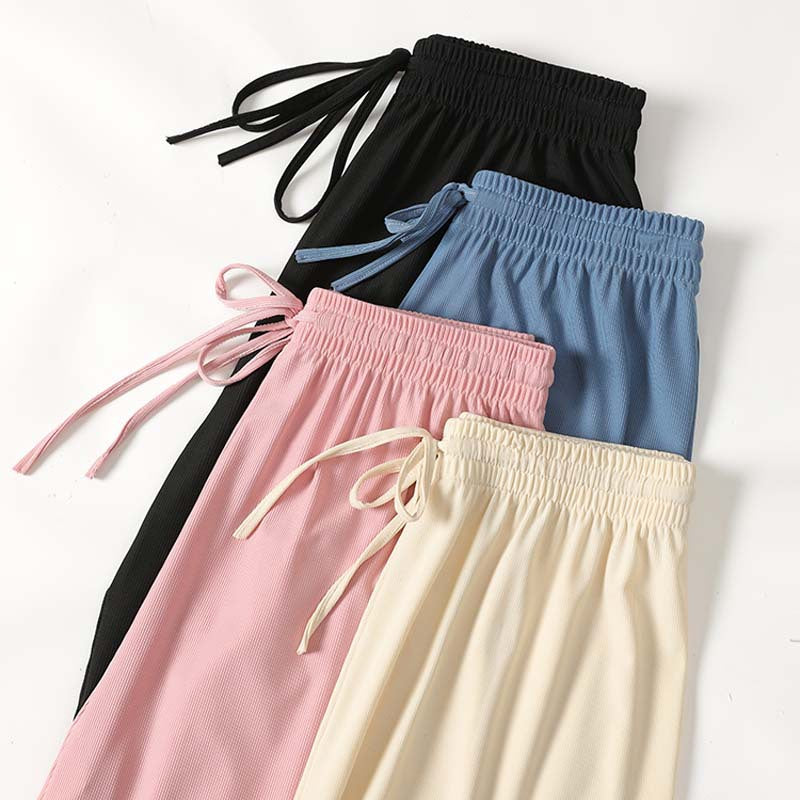 (New In) Ice Silk Loose Casual Pants