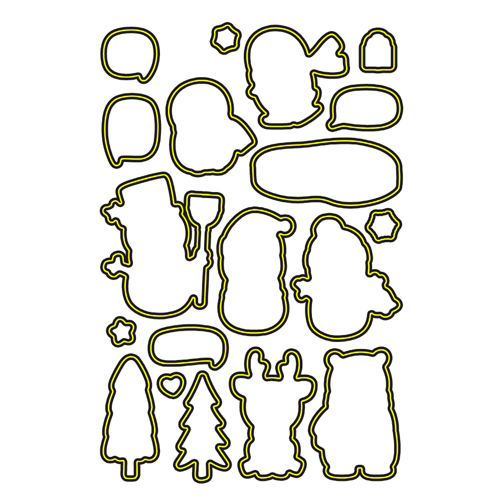 

Cute Christmas Snowman - Paper Craft Cutting Dies, 501 Original