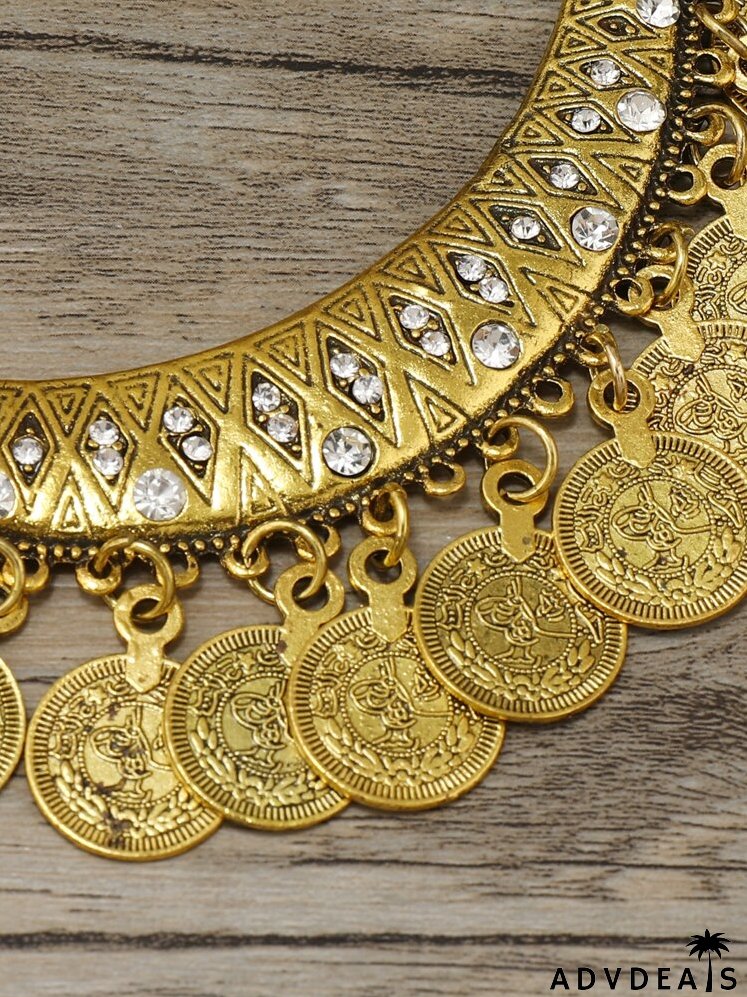 3pcs Vintage Coin Charm Jewelry Set