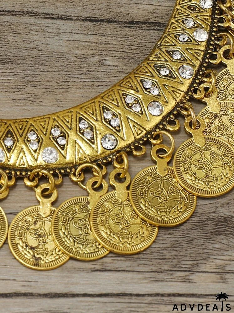 3pcs Vintage Coin Charm Jewelry Set