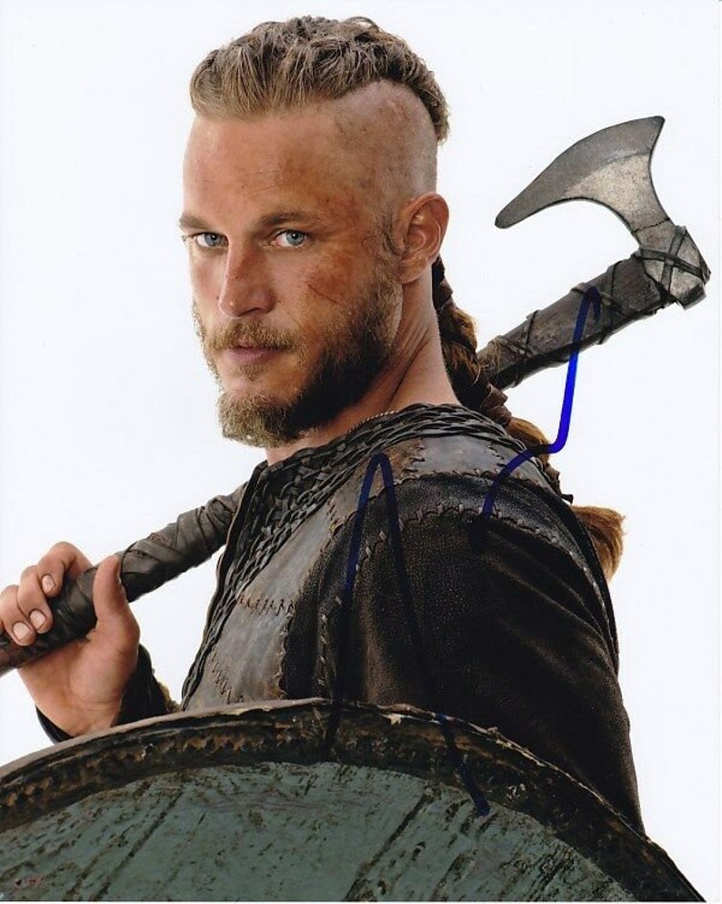 Travis fimmel signed autographed vikings ragnar lothbrok Photo Poster painting