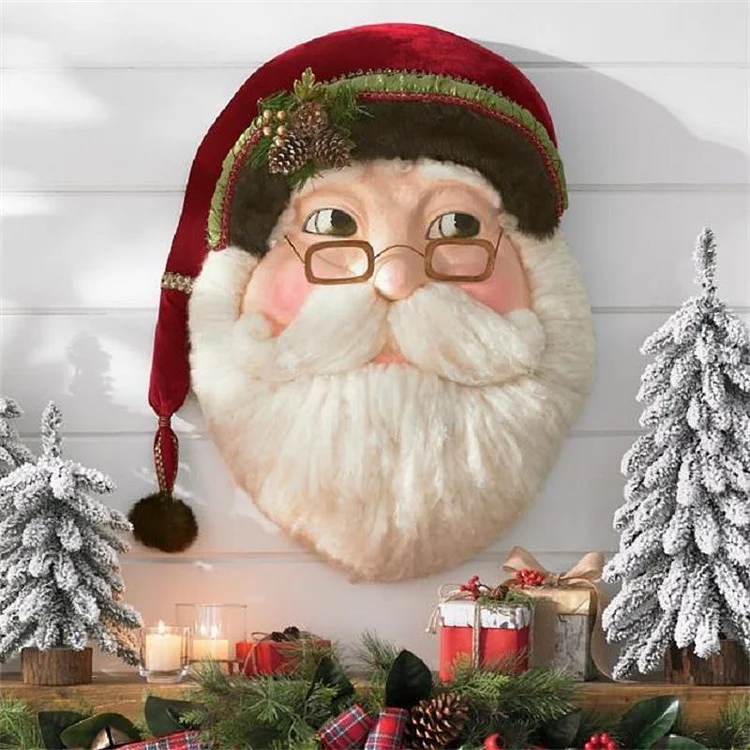 Katherine's Collection Woodland Santa Wallpiece