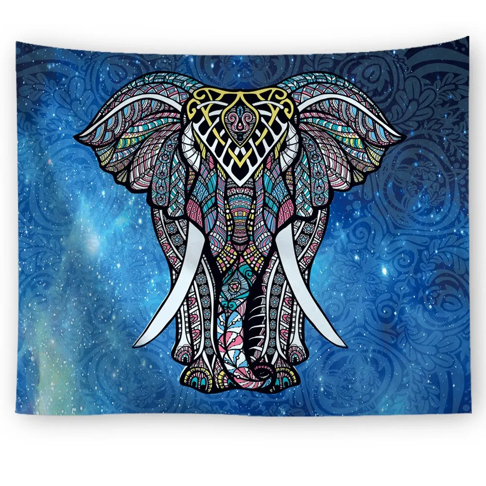 Bohemian Mandala Elephant Tapestry Wall Hanging Sandy Beach Picnic home decoration wall blanket tapestry bedroom wall hanging