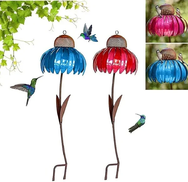 Sensation Pink Coneflower Bird Feeder