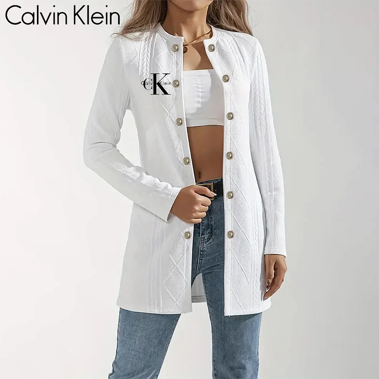 Podzimní výprodej🔥Ženský lehký ležérní kardigan s dlouhým rukávem CALVIN KLEIN