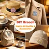 4pcs DIY Ocean Bead Diamond Painting Brooch