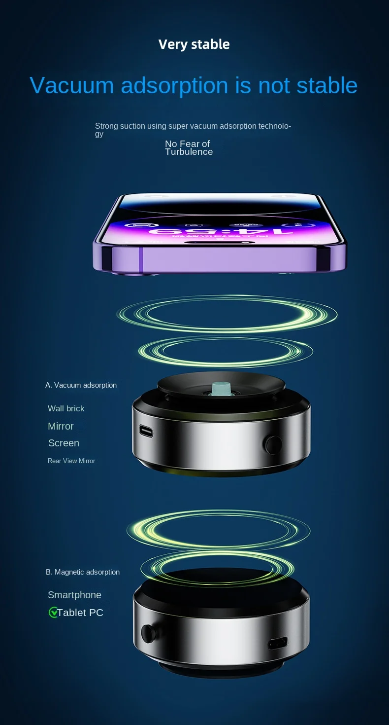 Car Vacuum Adsorption Navigation Bracket