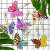 6Pcs DIY Diamond Painting Butterfly Keychain