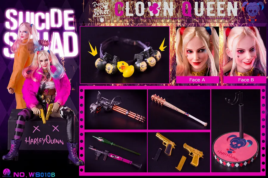In-Stock War Story 1/6 Clown Queen Action Figure Deluxe Version