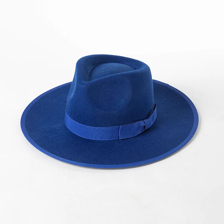 Rose Classic Fur Felt Hat - Blue