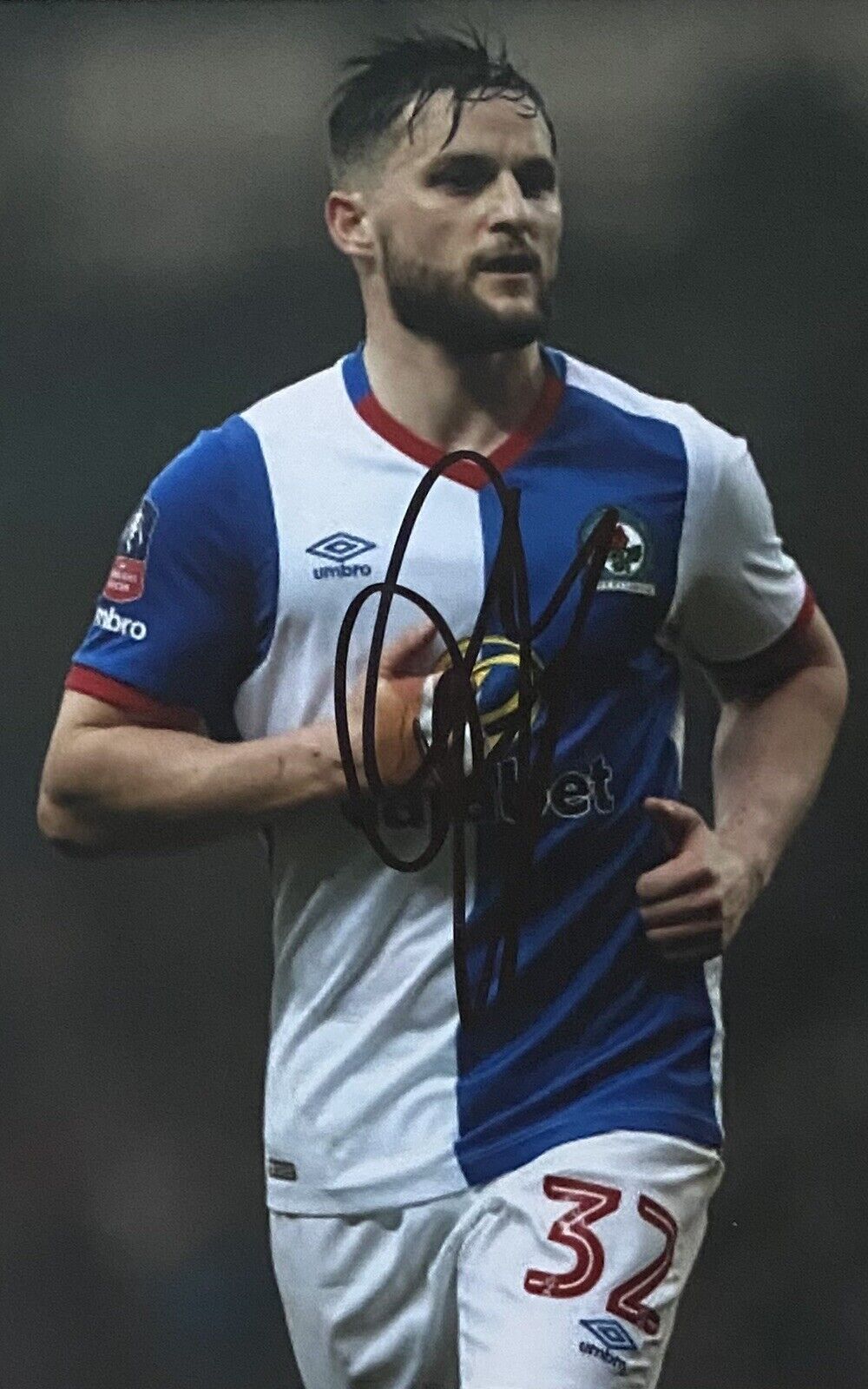 Craig Conway Genuine Hand Signed Blackburn Rovers 6X4 Photo Poster painting