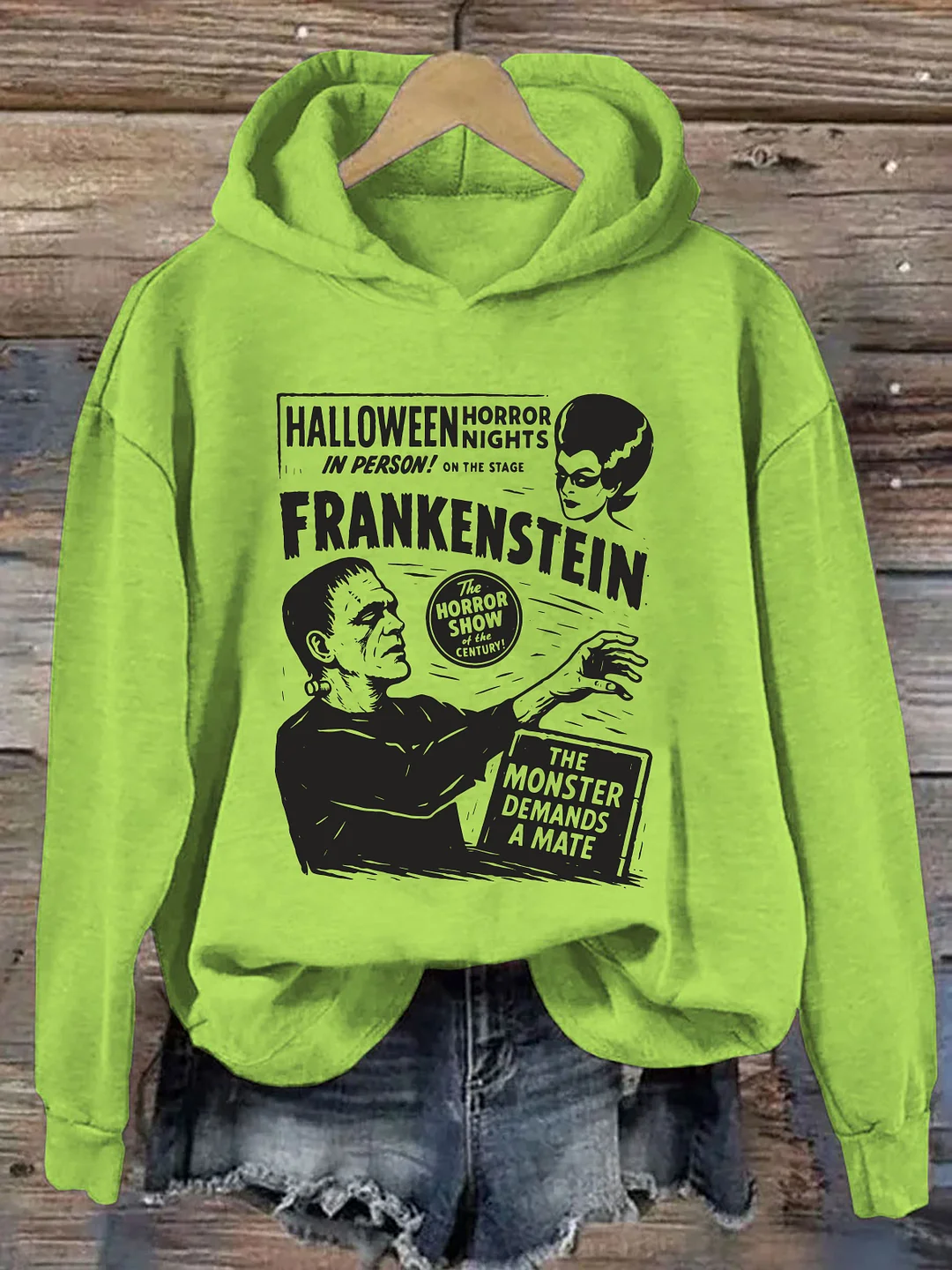 Frankenstein Cozy Halloween Hoodie