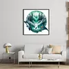 Dolphin Silhouette-11CT Stamped Cross Stitch 40*40cm