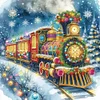 Diamond Painting-DIY Crystal Rhinestone Christmas Train(40*40 CM)