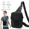 Multifunctional Chest Bag Crossbody Sling Bag for Cycling Hunting (Black)