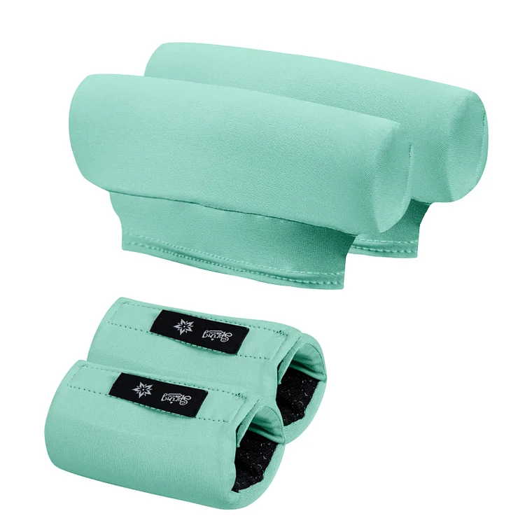 Underarm Crutch's Pad and Hand Grip Covers Universal Forearm Handle Padded Cushion Sets Accessories for Crutches (teal green)