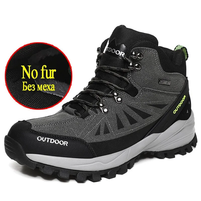 Brand Men's Winter Boots Plush Warm Men's Snow Boots Outdoor Comfortable Men's Designer Sneakers Fashion Men's Platform Shoes