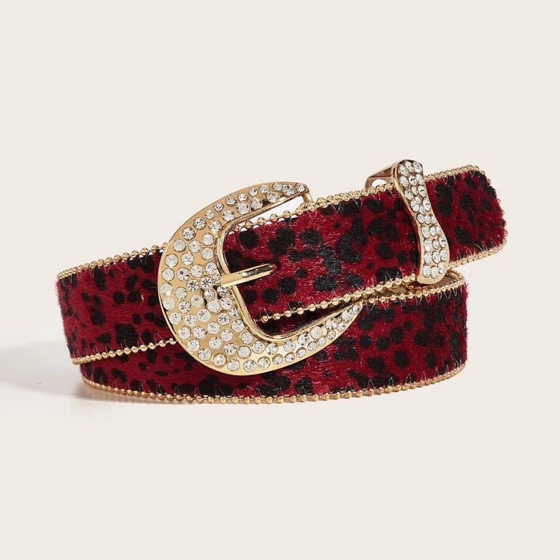 Elegant Lady Geometric PU Leather Alloy Women’s Leather Belts