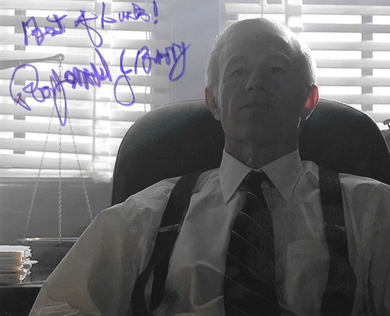 * RAYMOND J. BARRY * signed 8x10 Photo Poster painting * THE X-FILES * COA * 4