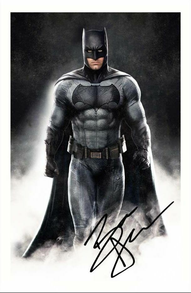 BEN AFFLECK - BATMAN VS SUPERMAN AUTOGRAPH SIGNED Photo Poster painting POSTER PRINT