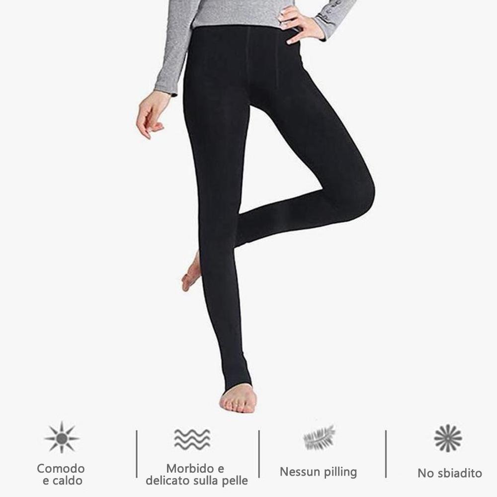 Caldi pantaloni attillati invernali da donna - leggings sottili