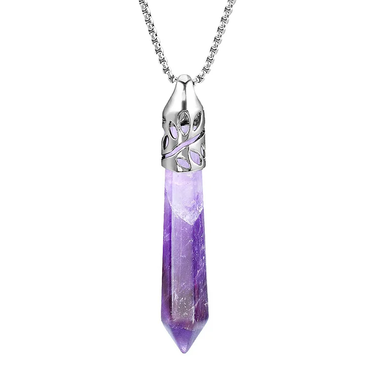 Crystal Bullet Protection Gemstone Necklace