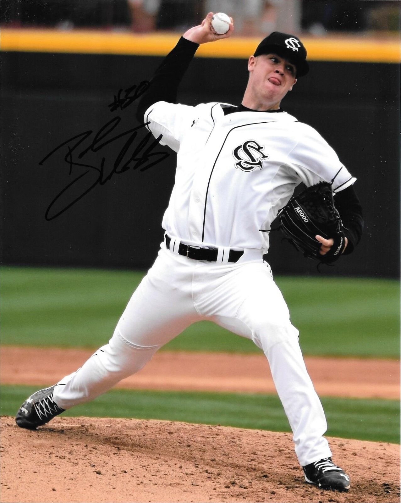 MILWAUKEE BREWERS BRADEN WEBB SIGNED SOUTH CAROLINA GAMECOCKS 8X10 Photo Poster painting W/COA