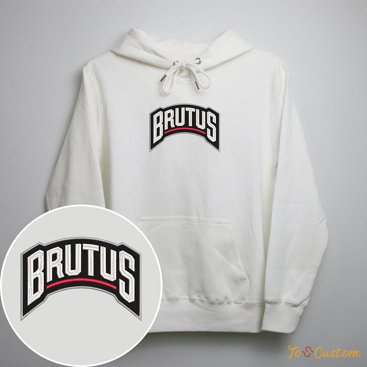 TOSCUSTOM™ Ohio State Buckeyes Embroidered Sweatshirts Brutus Buckeye Sweatshirt