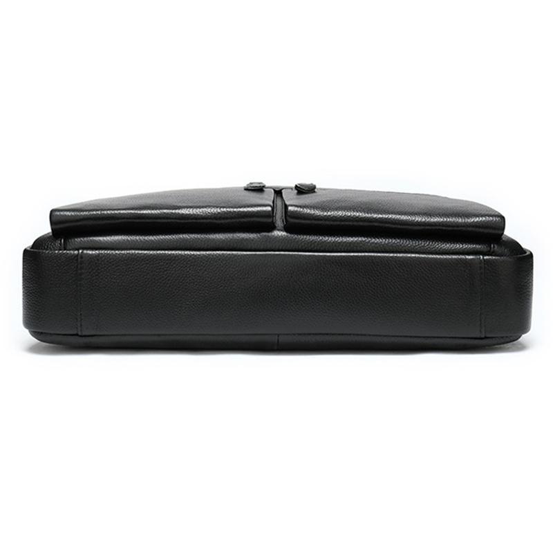 Business Fashion 14 Inch Laptop Briefcase Soft Leather Handbags