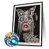 Crystal Butterfly Fringe Mask Special Shaped 5D DIY Partial Drill Diamonds Dots Gem Art Kits 11.81x15.75Inch Diamond Dots Paintings Diamonds Paintings Gem Art for Adults Beginners Home Decor