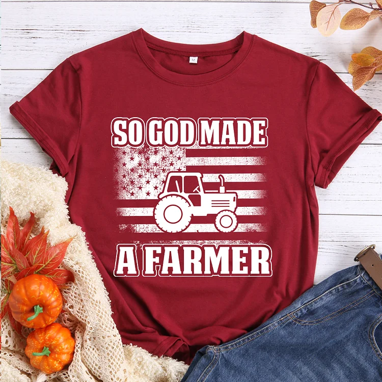 Local So God Made A Farmer Love T-shirt - BSTCAH2017