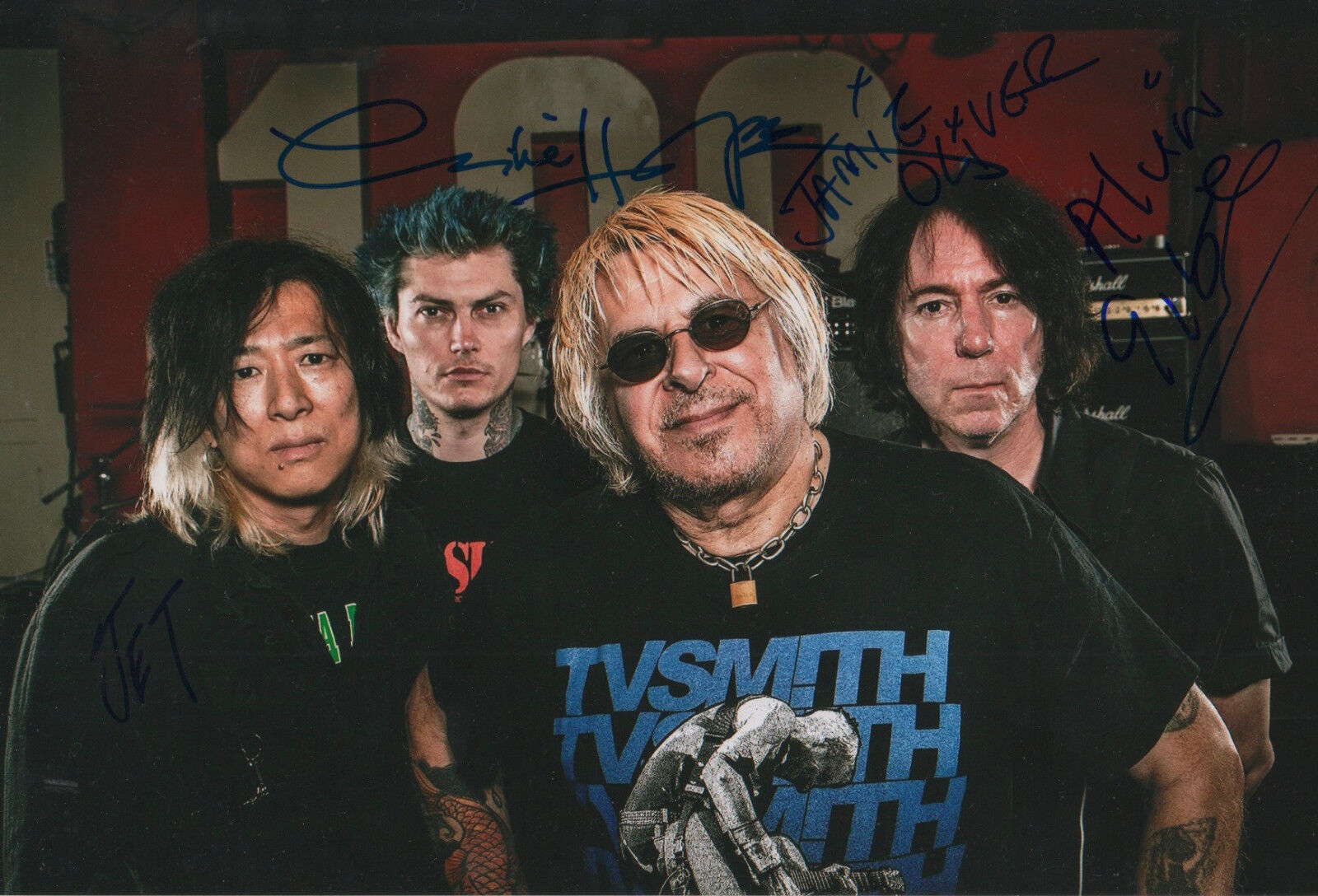 UK Subs signed 8x12 inch Photo Poster painting autographs