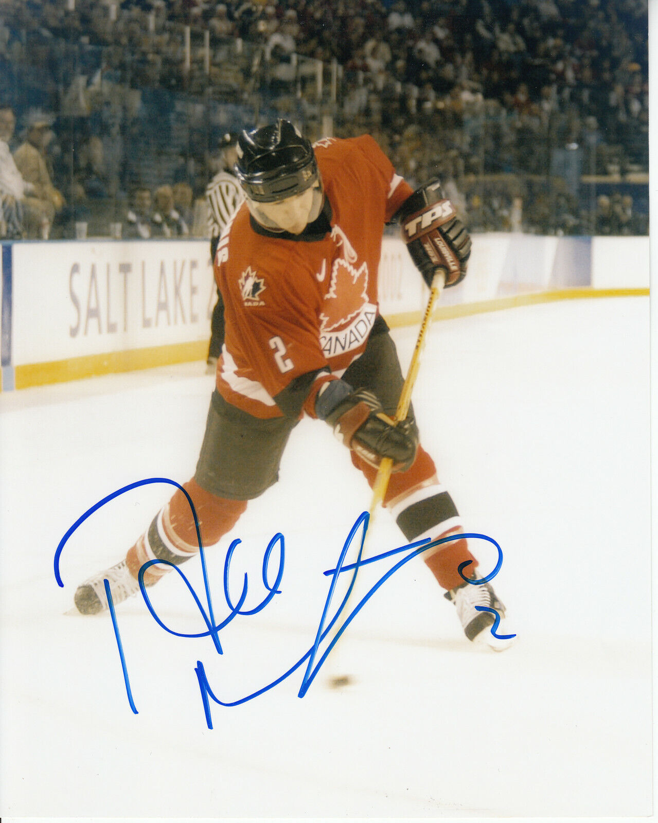 Al Macinnis #2 8x10 Signed w/ COA Team Canada 031719