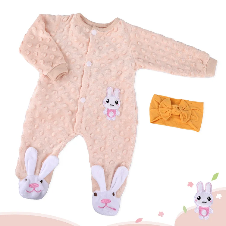  17''-22'' Inches Newborn Baby Dolls Sleepwear 3pcs Set Outfits Accessories - Reborndollsshop®-Reborndollsshop®