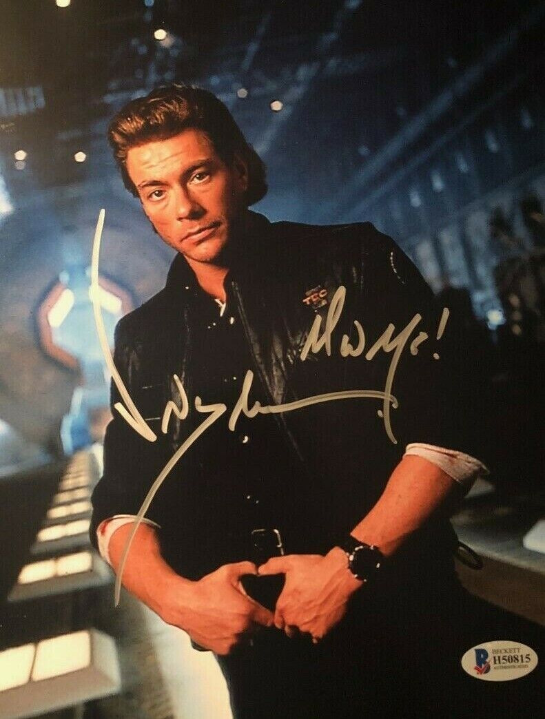 Jean Claude Van Damme signed autographed 8x10 Photo Poster painting Time Cop Beckett COA