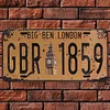 London GBR 1859 - Car License(12*6Inch)