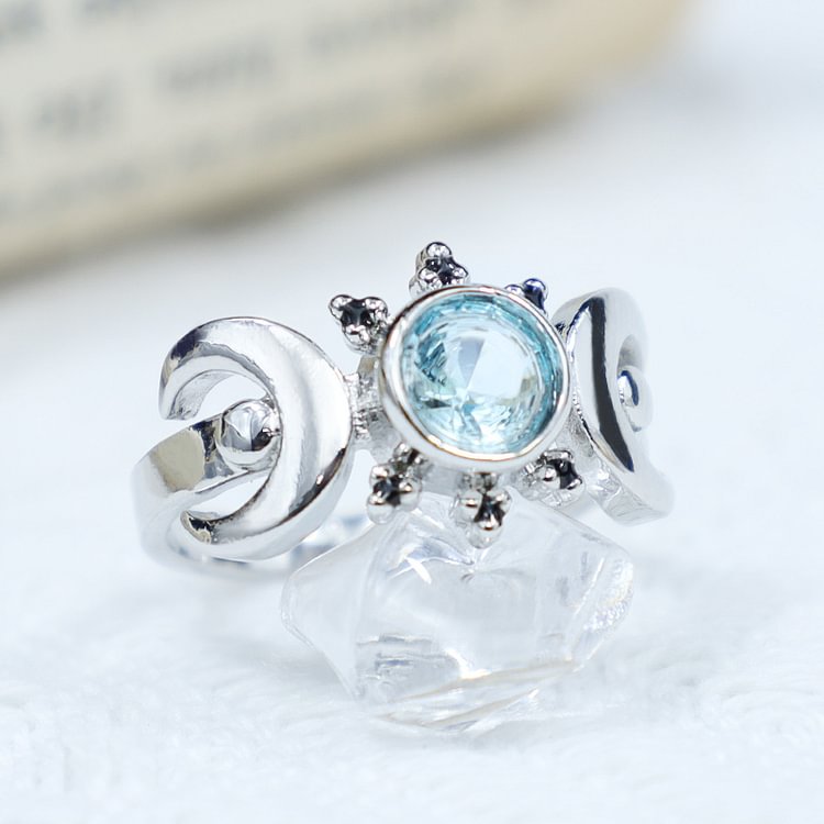 olivenorma moonstone orgonite ring