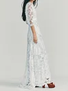 Crochet Backless Half Sleeves Maxi Dress