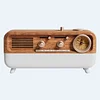 Vintage Sleep Sound Machine Sunrise Simulation Wake-up Alarm Clock Bedside Night Light Imitation Wood Grain White Noise Sound Machine