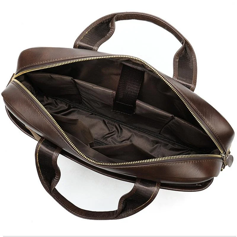 Fashion Casual Business Men's Handbag Retro 14 Inch Shoulder Bag Crossbody Bag