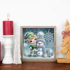 Diamond Painting - Partial Special Shaped Drill - Winter Snowman(Canvas|30*30cm)