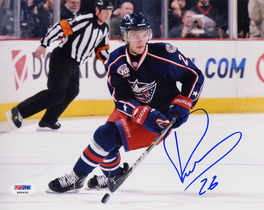 Nikita Filatov SIGNED 8x10 Photo Poster painting Columbus Blue Jackets #28 PSA/DNA AUTOGRAPHED